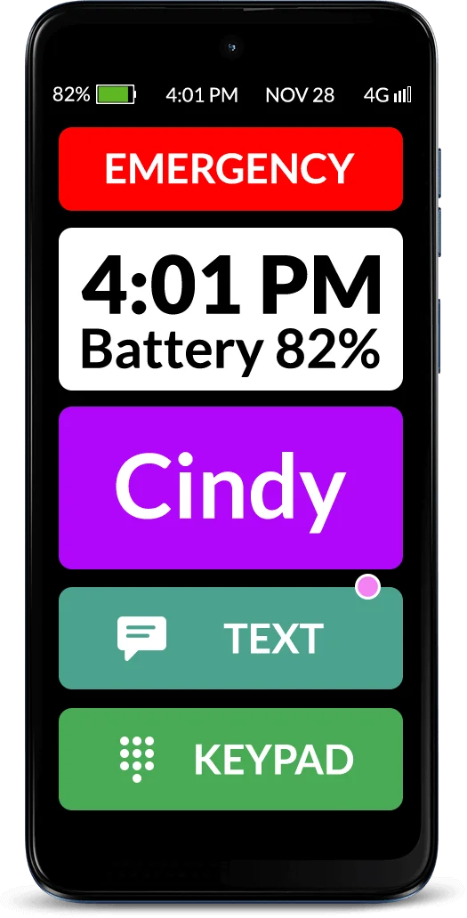 High contrast mobile phone display